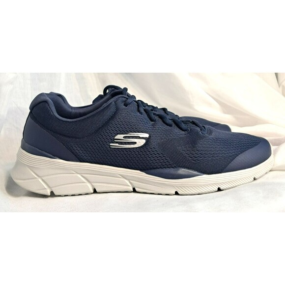 Skechers Equalizer 4 Navy Gray Sneakers 232022 Men's Size 14 Shoes - Picture 2 of 16